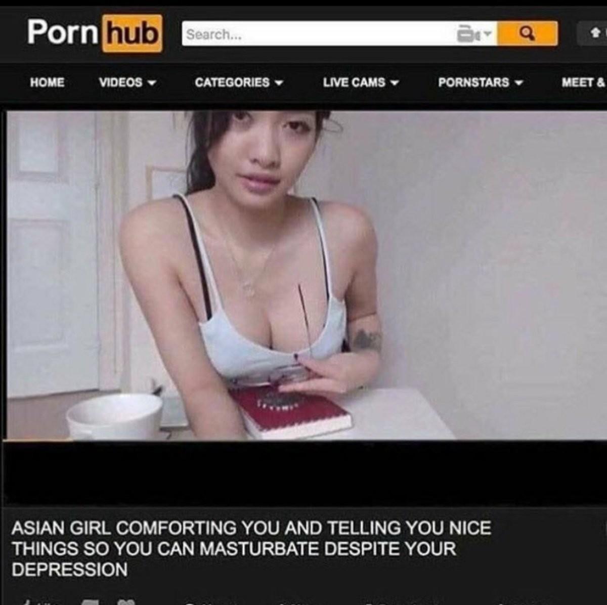 She tells you to masturbate