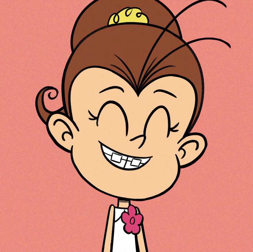 Luan Loud, from the Loud House. 