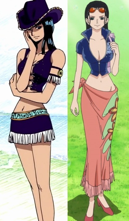 Nami and Robin's character design was so on point before the time skip, now they're b...