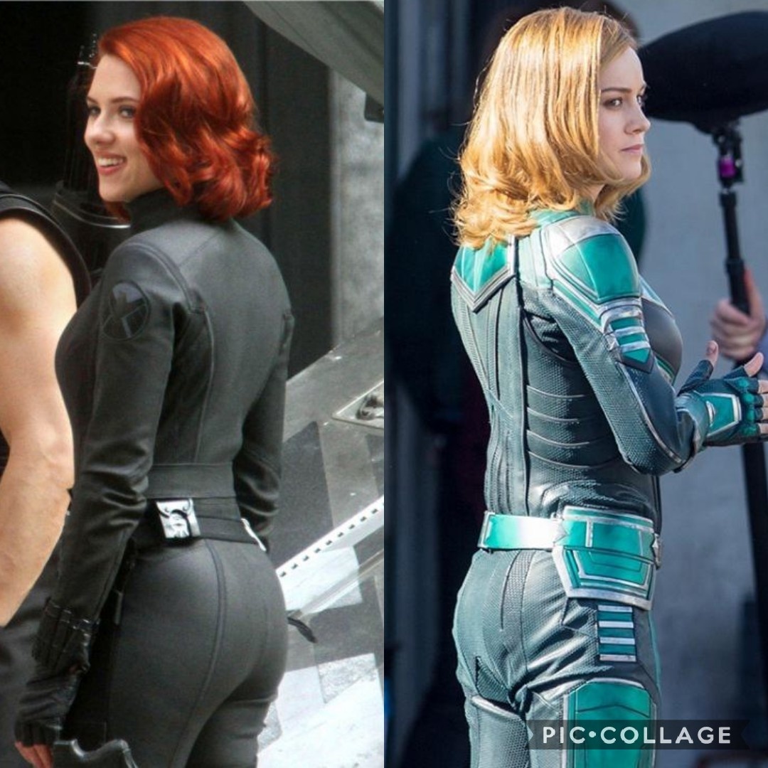 ScarJo doesn't have much for an ass, but it's got nice shape. 
