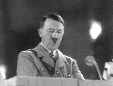 Eats!. Even Hitler took time each day to have a serving of fruit... it does kinda look like he's saying &quot;watermelon&quot;