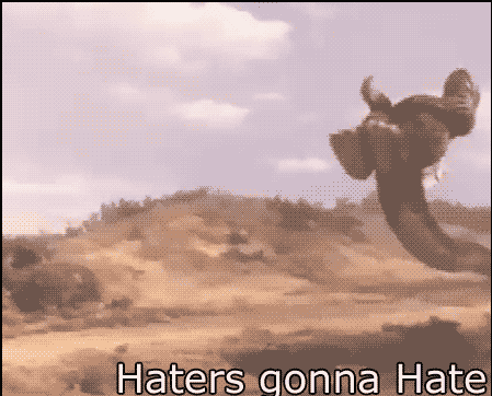 Haters gonna hate with godzilla. i found on photo buck and thought fj could use this gif.. godzilla thread