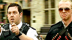 Hot Fuzz. A mishap on the set of Hot Fuzz.