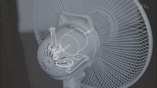 How a fan oscillates.. Holy damn... BUT HOW DOES IT TURN THE OTHER WAY?!