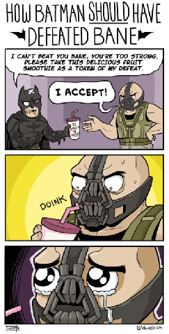 How Batman Should've Beat Bane. .. That is literally on the front page, at this moment.