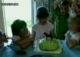 Kids Birthday Fail. Thumb up please and visti failbusters.com.. Gets invited to party, Throws up on cake.