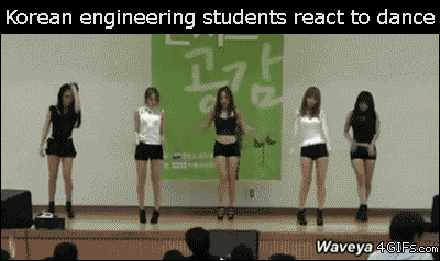 Korean Engineering Students.... I hope i don't get banned these girls are dancing pretty sexy you know..... The audience.