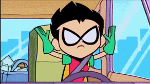 My dad's face when.... I play black people music in his car...... i cant stand this art style. teen titans was an awesome show before. now it looks like the powerpuff girls puked all over it