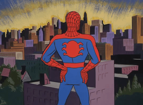 SpiderMan Gif. spiderman watches with satisfaction as his bomb detonates&lt;br /&gt; they never saw it coming&lt;br /&gt; &lt;a href=&quot;pictures/1752375/Spid