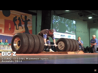 tyred. .. 1155 lbs? thats like 7 kg