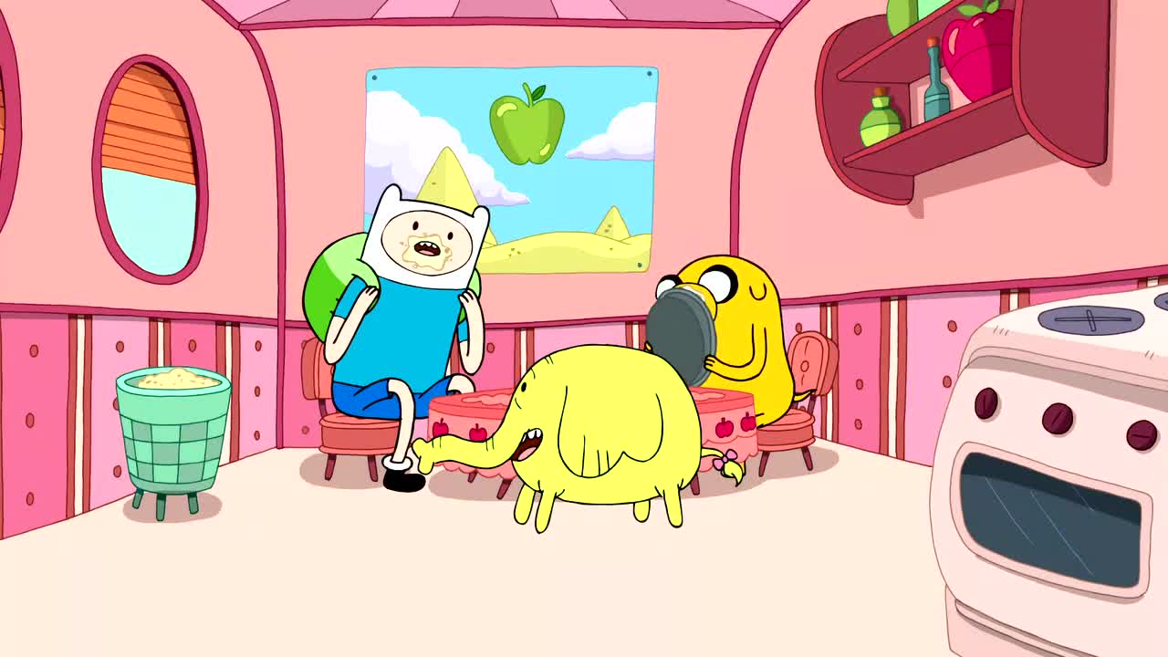Adventure time (mild spoilers). Season 01 Episode 04, we can see Finn saying something he would like to do. Now, guess what happened on Season 06 Episode 43 (hi