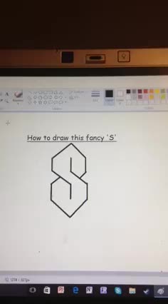 How to draw a fancy "s". .. I knew it.