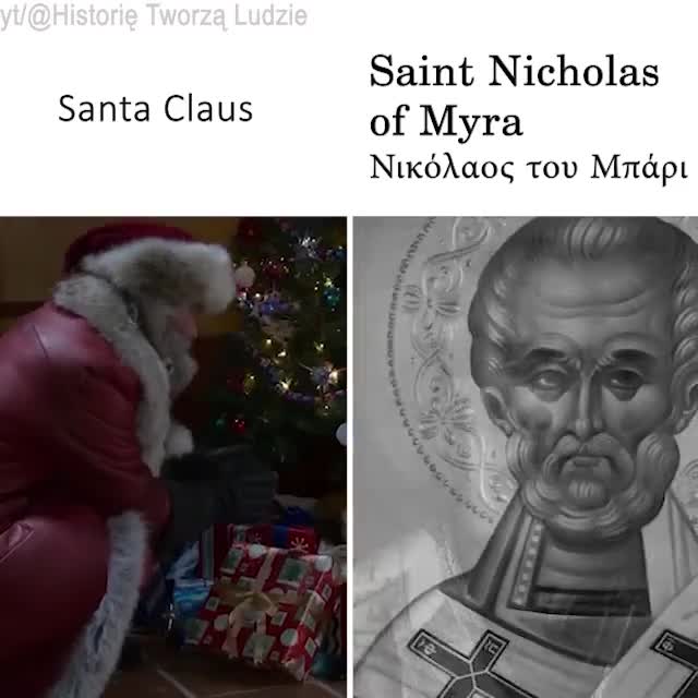 Santa Claus vs Saint Nicholas of Myra. .
