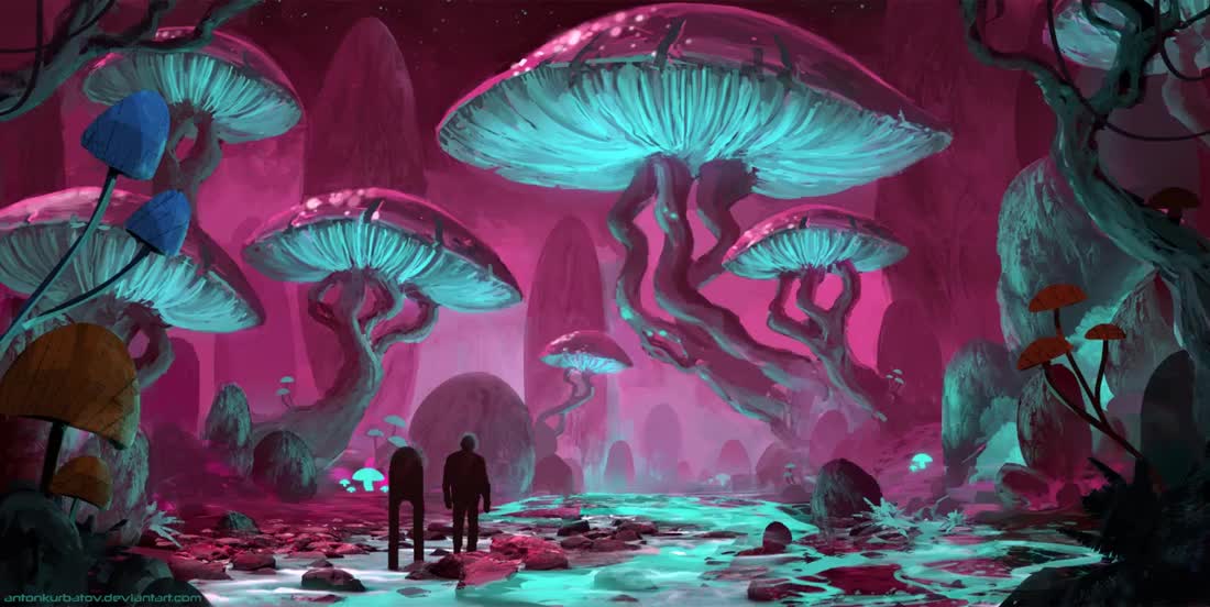 Gondola in an Alien Mushroom Forest. join list: GondolaEnjoyers (74 subs)Mention History.. 