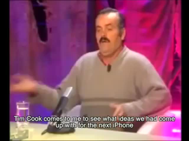 How the Iphone 7 came to be. .. Does anyone have the real translation of this it genuinly looks like they are having quite a good time