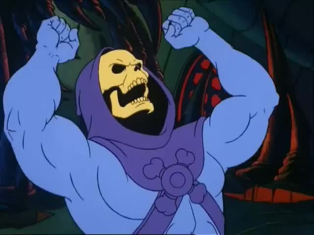 Skeletor has an utterly pleasant day.