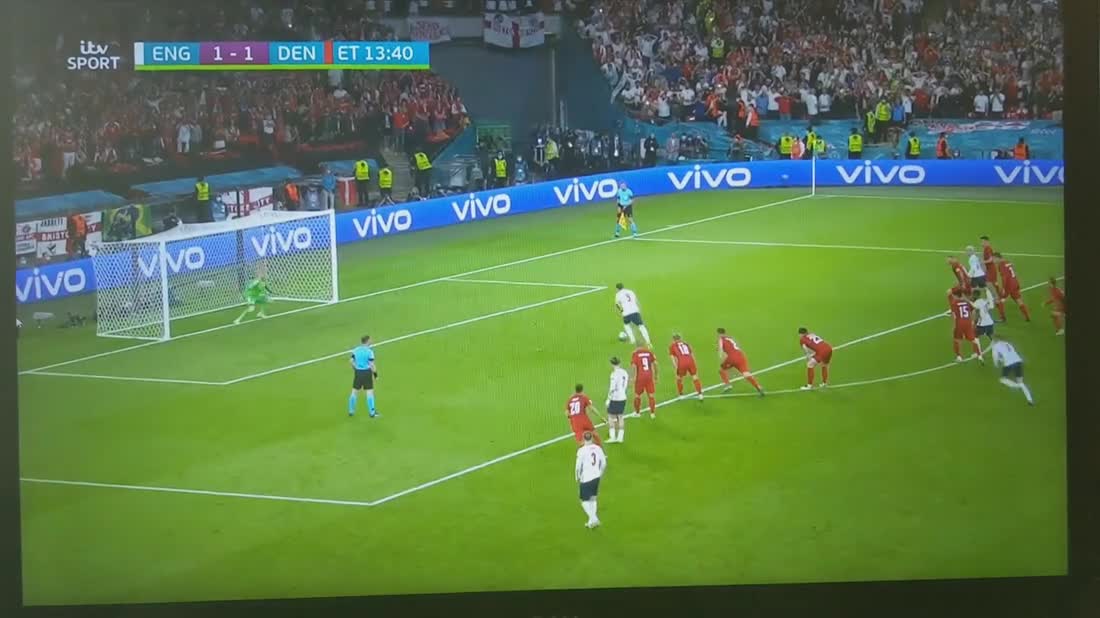 ENGLAND VS DENMARK HARRY KANE SCORES!. .. The absolute mad lad