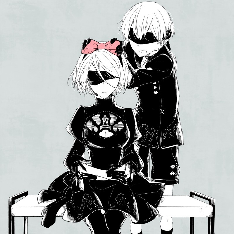 2B and 9S are 2cute. 