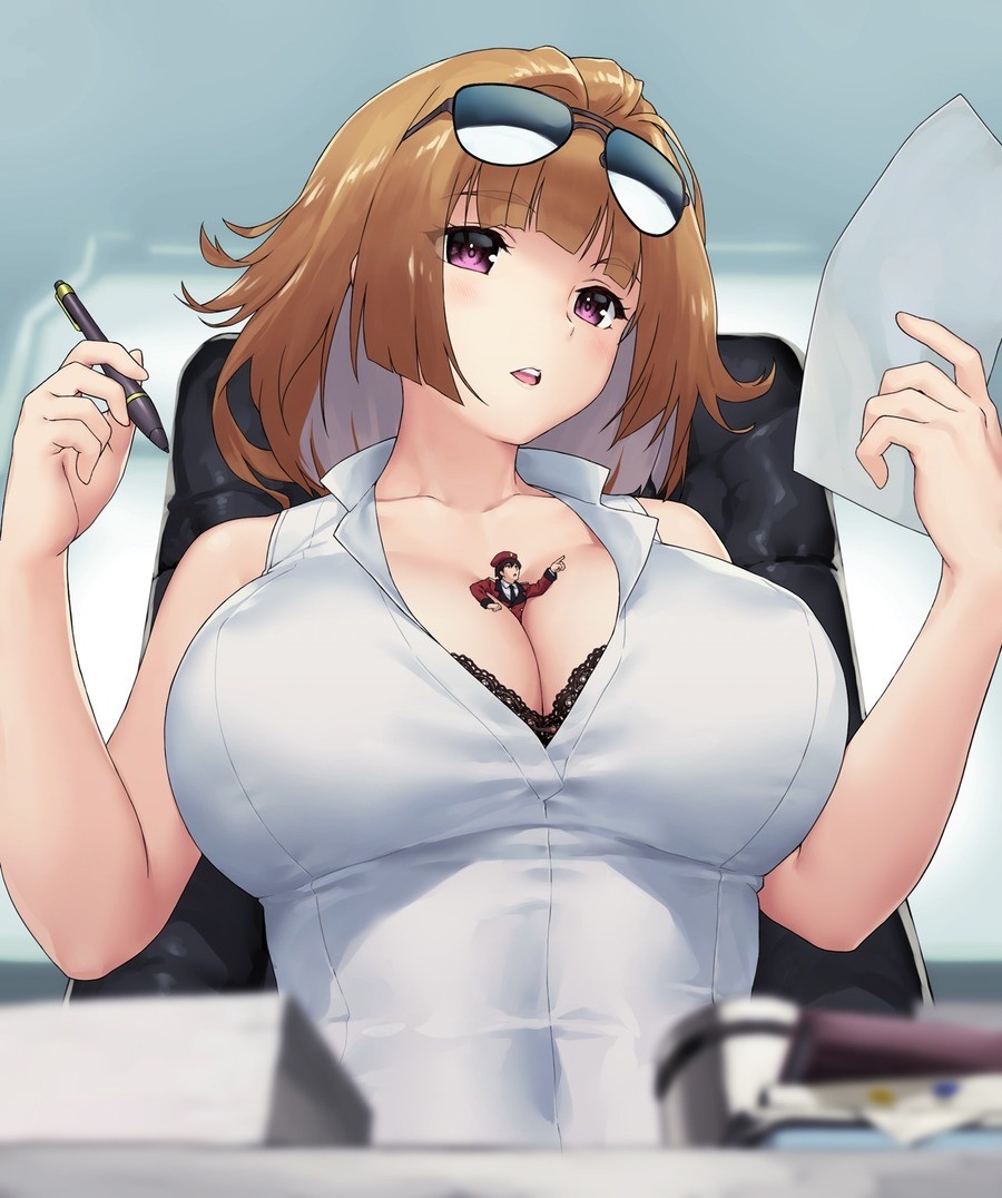 A busy work day, in a comfy spot.. Source: teston on Danbooru join list: GiantWoman (325 subs)Mention History.. gigafreak