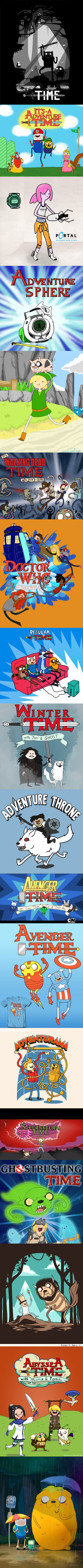 Adventure Time Crossovers. Credit to the awesome creators!.