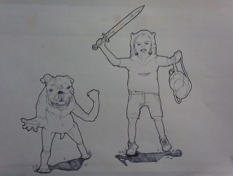 Adventure Time Live Action. I drew this today ... hope you all like it ... kinda creepy