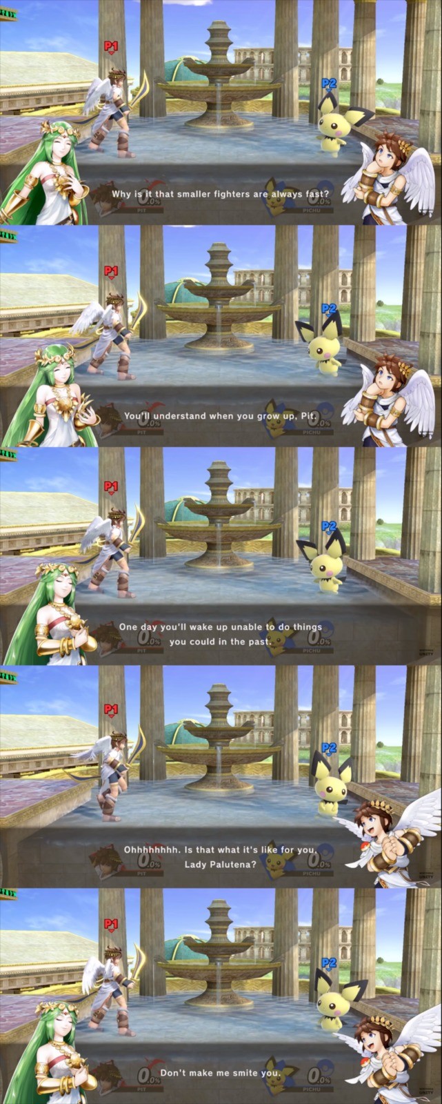 Age. Exploitable: .. How do you get Palutena and the coronel to talk to you? I taunt but nothing happens, help