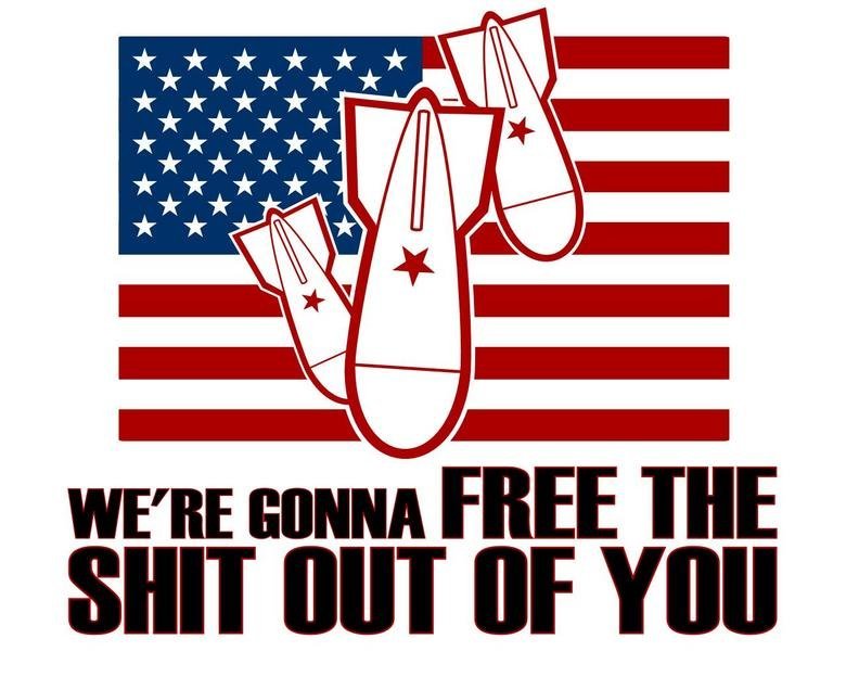 American Spirit. To conquer the world is our cause. was mun FREE HIE SHIT “III. yeah it cool to laugh about how america bombs the out of everything but its not cool when 2 planes wreck the twin towers....thats americans and you know it