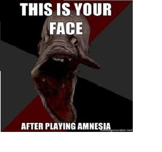 amnesia meme. i have like a million im not being a thumb whore i promise ill post the next one for just ten thumbs : ). THIS IS ‘(MIR FREE INTER. this is sad for me. my game doesn't work