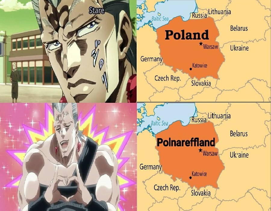 Annex Poland. join list: JojoGeneral (625 subs)Mention History join list:. maybe von stroheim had seen polraneff's grandfather in the war maybe he killed him