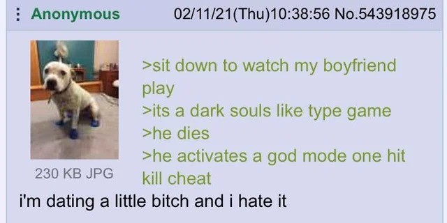 Anon GF watches boyfriend play the hit new game, Elden Ring, whic. .. If its fun for him then i hope he enjoys it