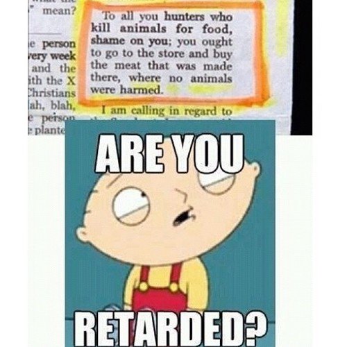 Are you retarded?