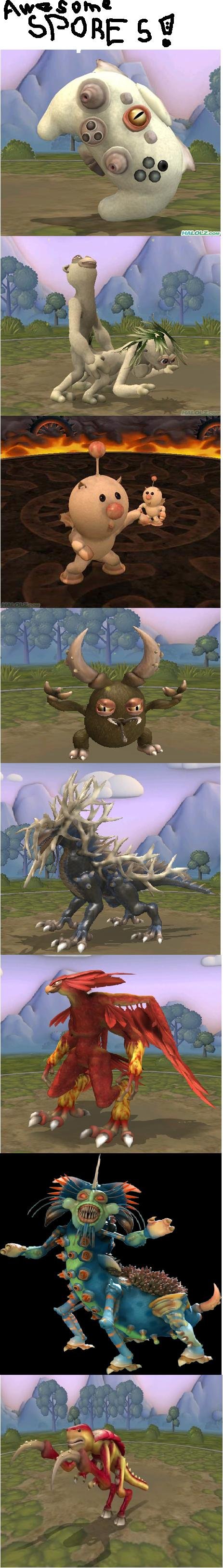 awesome spore creations gremlins