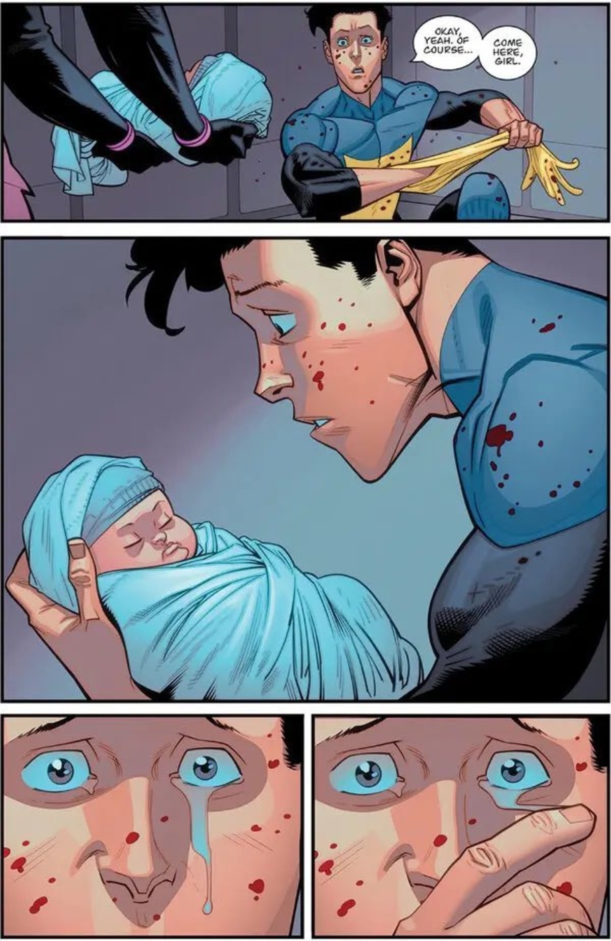bABY. .. are these spoilers for invincible? if so thank god the baby is white cause that black chick was a massive cunt