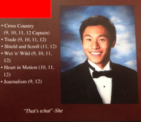 Best Yearbook Quote Ever?. . Cross Country Trade to. In ll, © Shield and Scroll 1 I I. heit' s' tututu" Siu,. The kind of School club is named Wet and Wild?