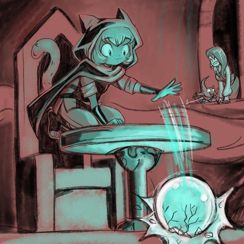 Cat Mage found the Orb.. Source: @Purrnyia_Purr on Twitter.. Finally this cursed meme is lifted.