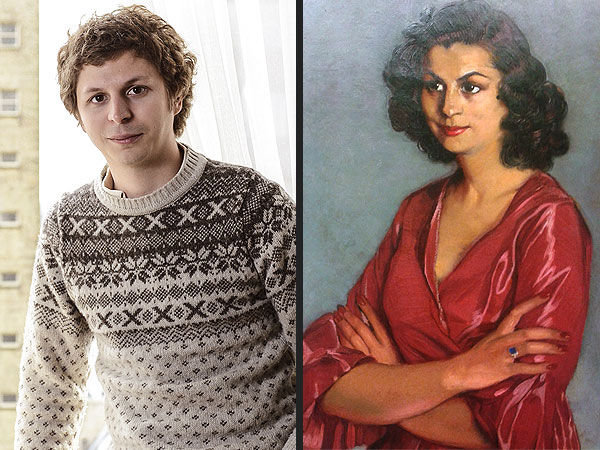 Celebrity Time Travelers. 1. Michael Cera The “Juno” actor bears a striking resemblance to the woman in this 1940 painting of Dona Carmen Arconda by Spanish pai