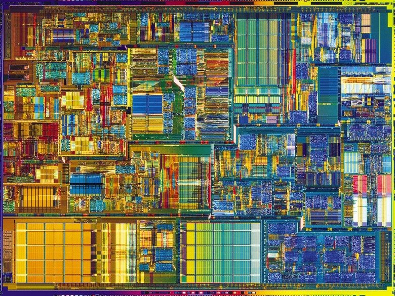 CPU chip. This is an inside view of a CPU die. This might be the closest thing we have currently to magic. CPUs are an integral part of a modern computer and ma