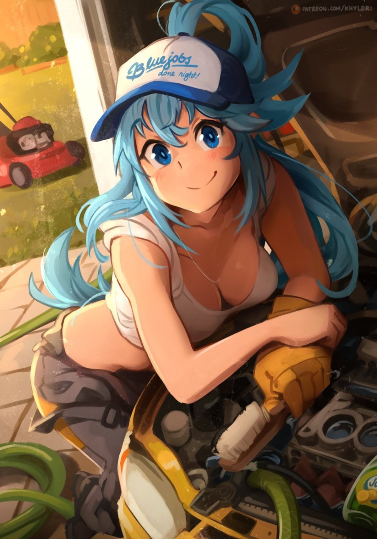 Daily Aqua - 1129: "Fixes" your car. join list: DailySplosion (826 subs)Mention History Source: .. Same thing I said last time I saw this, I wouldn't trust that useless bundle of meat within 10 feet of my car, let alone near any of the fluids.
