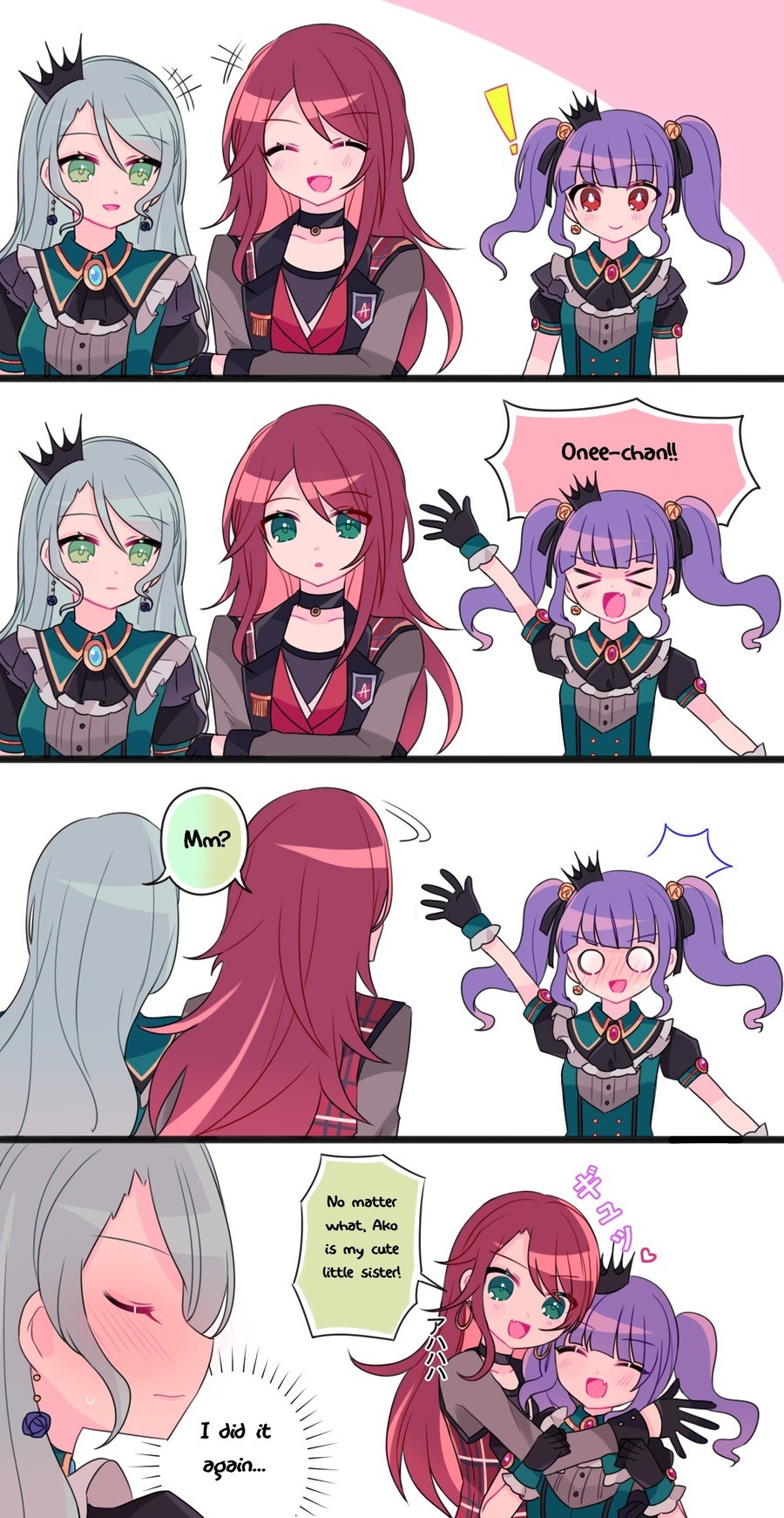 Daily BanG Dream #521. Artist's Twitter post: Found translated here: Girls are from BanG Dream join list: BanGDream (95 subs)Mention History &quot;お姉さんまんが②&quot