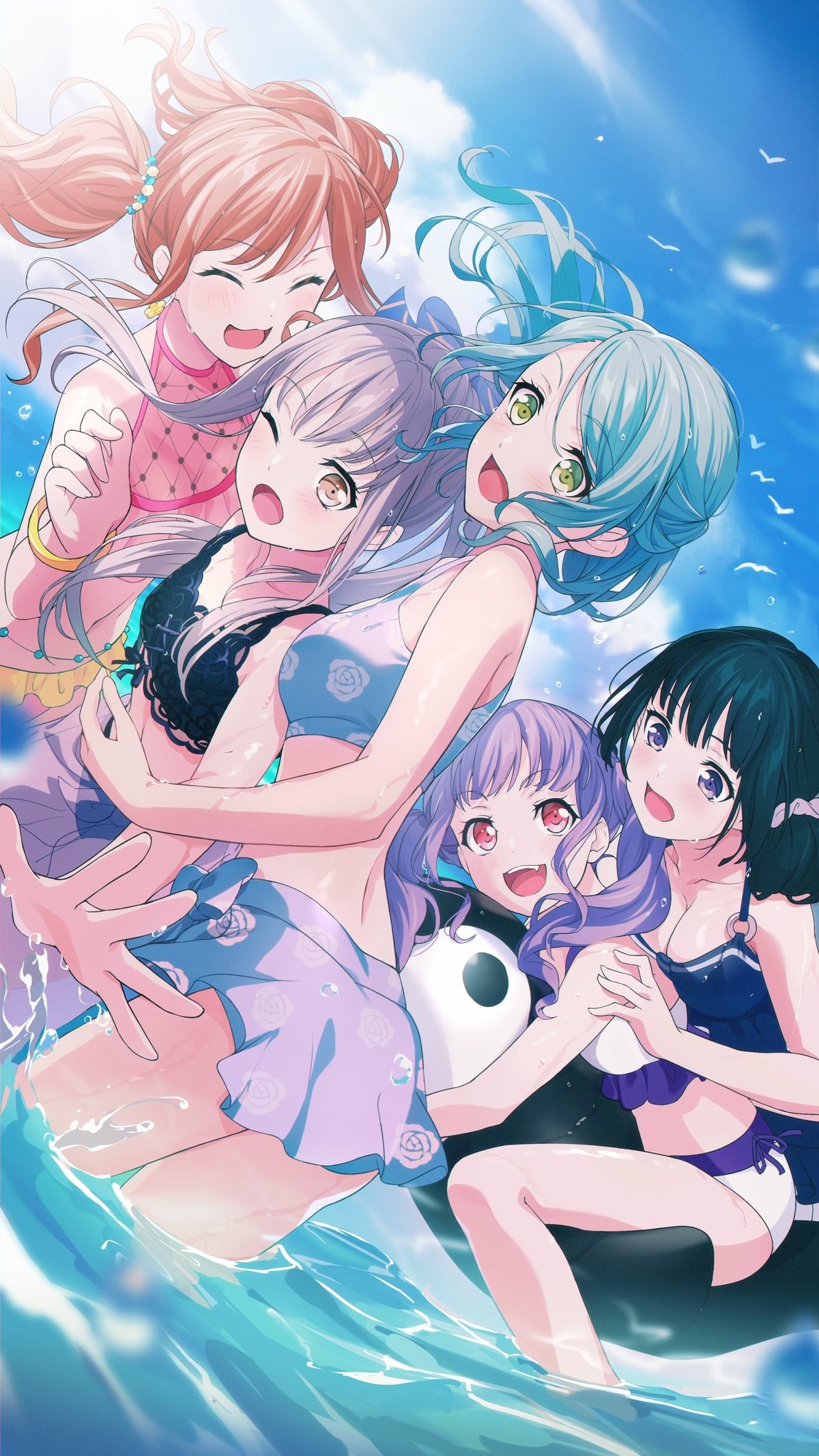 Daily BanG Dream #662. Artist's Twitter post: Girls are from BanG Dream join list: BanGDream (95 subs)Mention History &quot;The sea Roselia is completed! Fanart