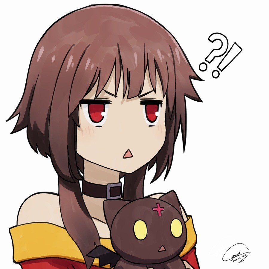 Daily Megu - 836: Confused Megu. join list: DailySplosion (827 subs)Mention History Source: .. New Megumin reaction image acquired