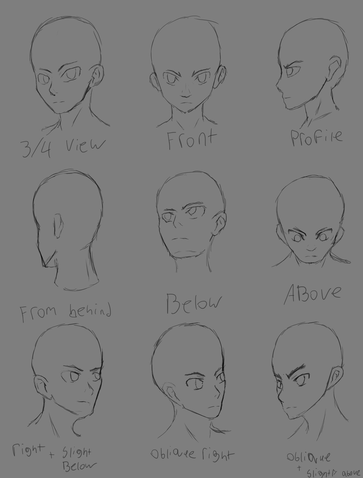 DailyDrawing day 255. just some face practice for today. i need to start trying to break our of doing the same angle every time join list: SupernerdART (100 sub