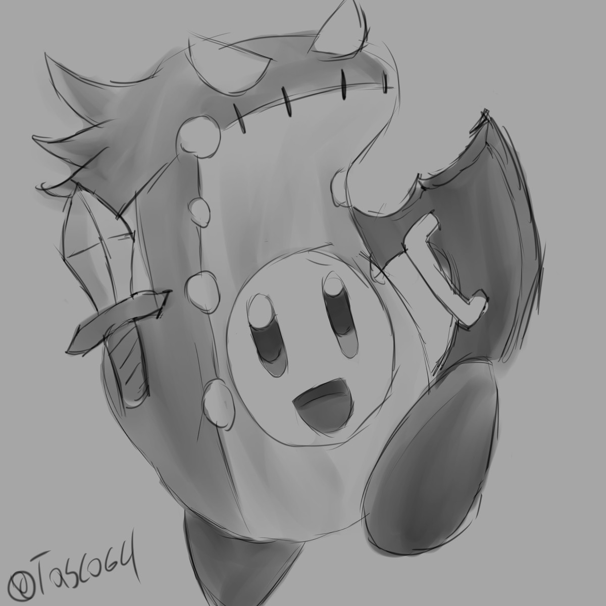 DailyDrawing day 297. time for a crap guide to Kirby join list: SupernerdART (100 subs)Mention History.. A crap guide to getting meme’d on Twitter for a video you made 7 months ago cue lute music
