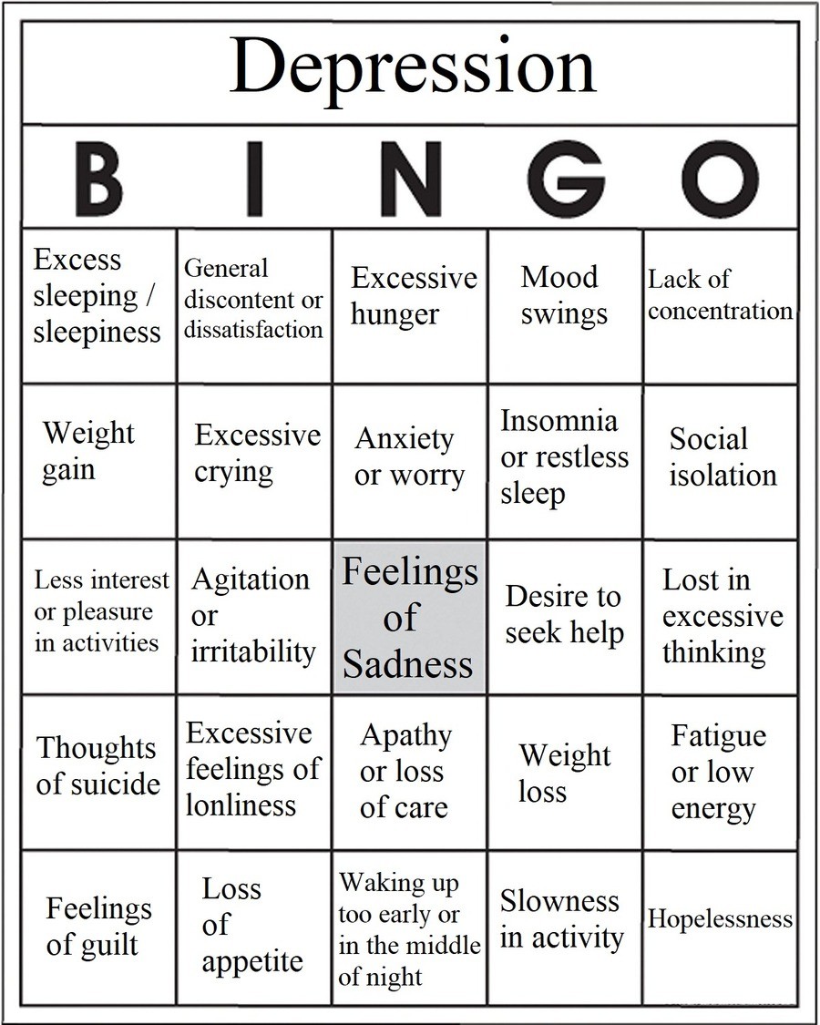 Depresson Bingo / Poll. 