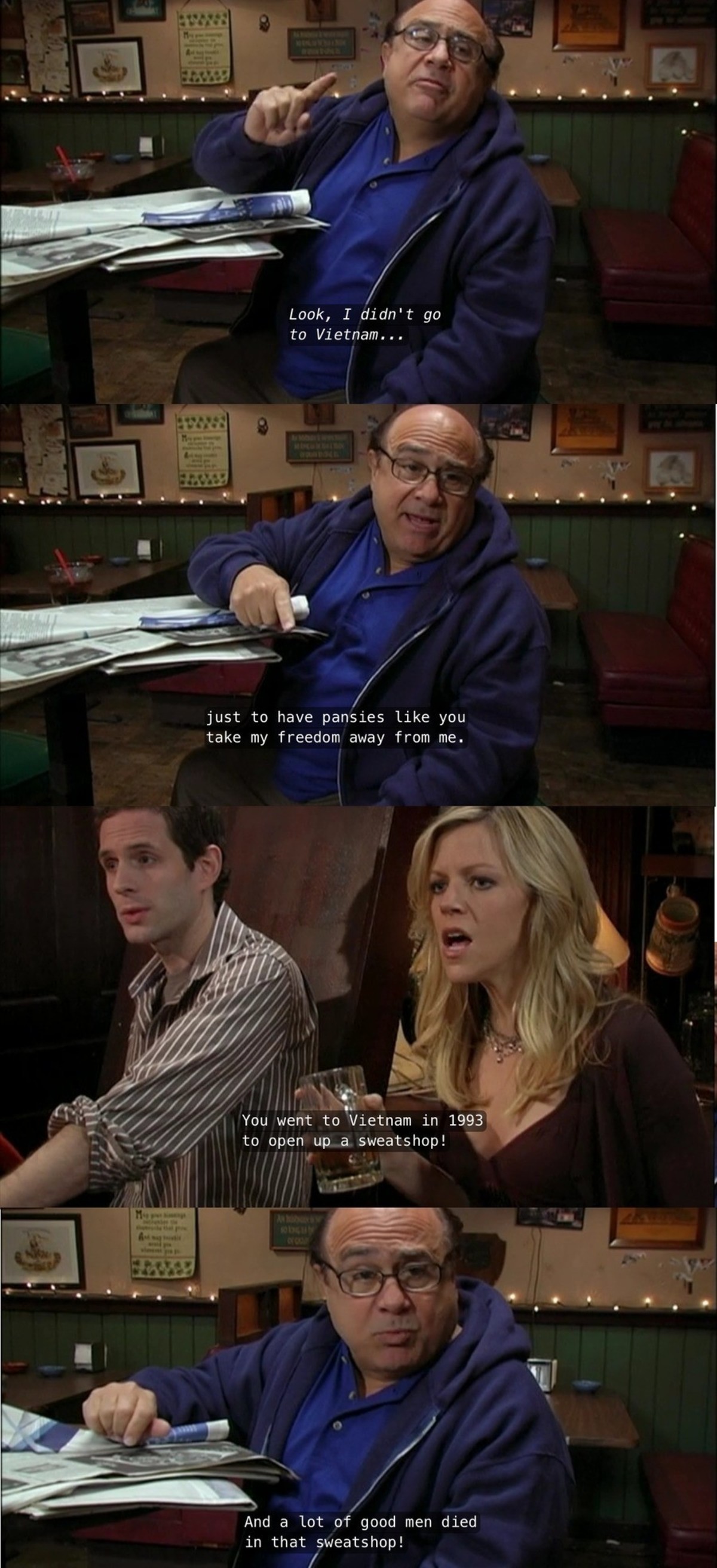 exorbitant Chimpanzee. .. This scene is what I think of when someone mentions it’s always sunny
