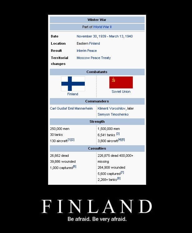 Finland is BEAST. Don't mess with Finland... what! the! !