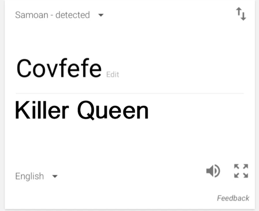 Found in translation. .. &quot;Covfefe&quot; has been around less than 24 hours and I already hate it