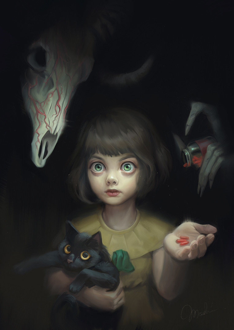 Fran Bow by Magda Proski. .. Good game but I prefer the sorta sequel