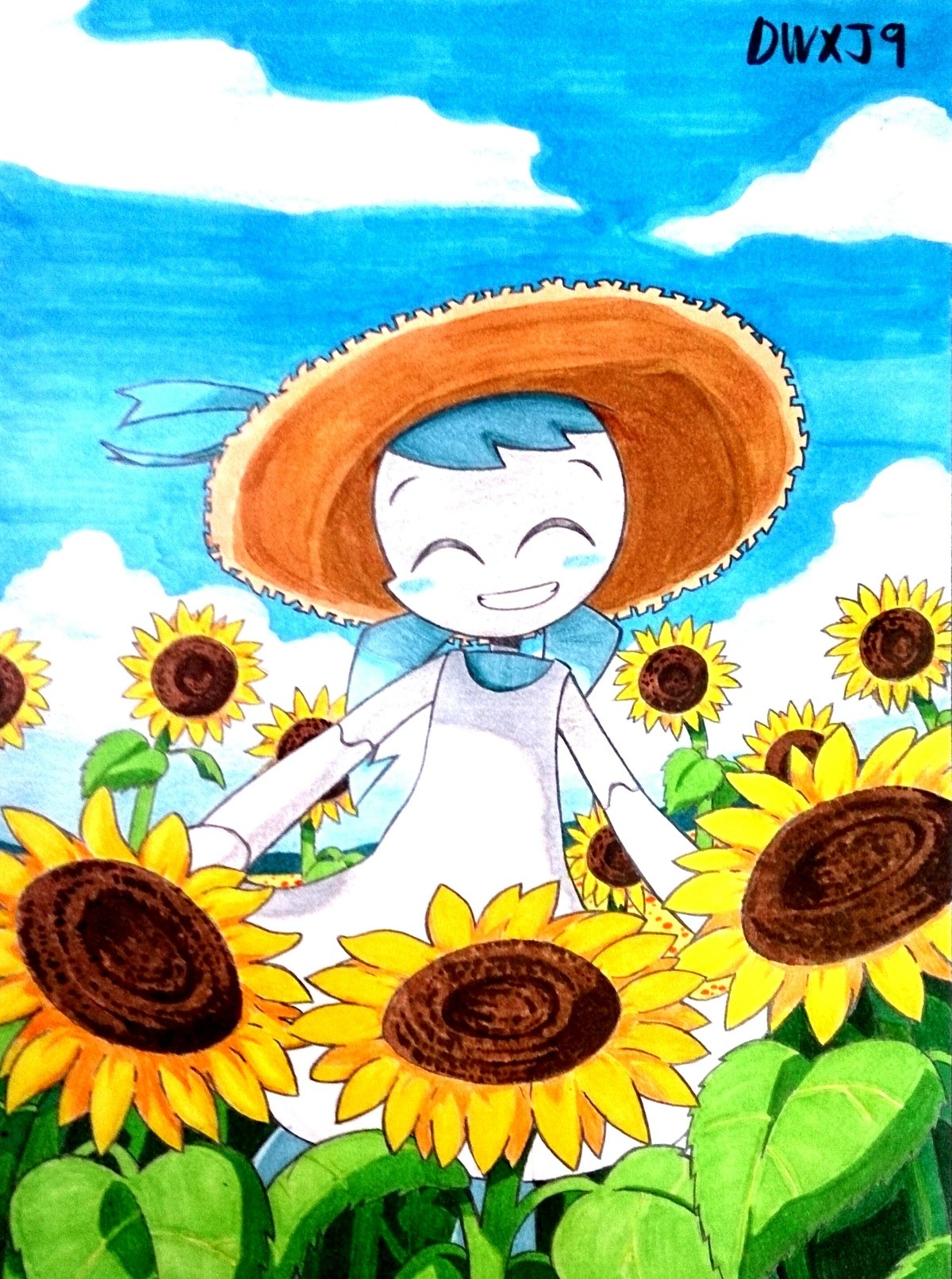 Frolicking in the Flowerfields. .. She's a beep booping sunflower.