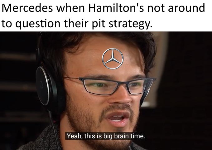 Get in there, Georg-...nevermind.. join list: Motorsports (188 subs)Mention History.. The one race people actually want to see mercedes on the podium and they barely scrape by on points. The fact that their pit crew doesn't hold fastest times on 
